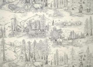 Фото - Обои Pierre Frey Les Dessins 6 - 597234>