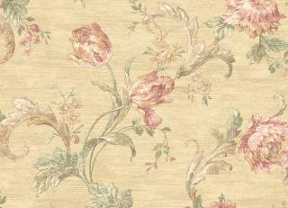 Фото - Персиковые бумажные обои на стену - 200336>