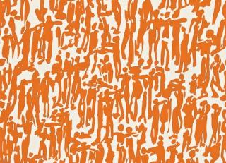 Фото - Персиковые флизелиновые обои на стену - 194608>