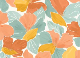 Фото - Обои с цветами в скандинавском стиле - 522870>