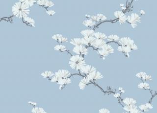 Фото - Обои Paper & Ink Navy Grey and White - 463379>