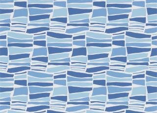 Фото - Геометрические обои на стену синего цвета - 215619>