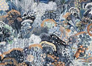 Фото - Геометрические обои на стену сиреневого цвета - 466718>