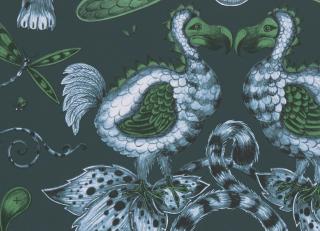 Фото - Изумрудные флизелиновые обои на стену - 379384>