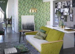 Фото - Фисташковые флизелиновые обои на стену - 320740>