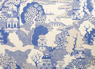 Фото - Синие бумажные обои на стену - 219038>