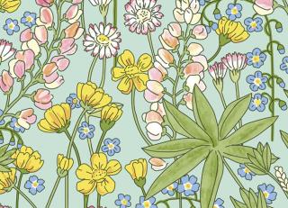 Фото - Обои на стену в стиле кантри для спальни - 526239>