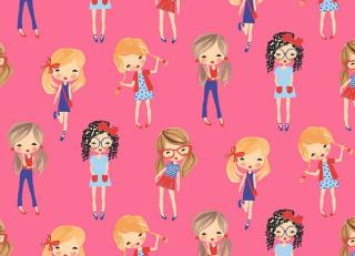 Фото - Детские обои на стену кораллового цвета - 419371>