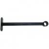 Карниз    support-noir-brosse-argent-225mm-d19 