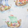 Ткань Voyage Decoration Story Book Viking Armada Small Blue 
