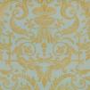 Обои для стен  Hamilton Weston Paradise Restored HW-Carlyle-Damask-Gold-on-Duck-Egg 