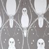 Обои для стен Abigail Edwards Abigail’s first wallpaper collection Briar Owl Wallpaper Silver 