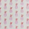 Ткань Barneby Gates Barneby Fabrics Pineapple-R-pink-_-red-on-cream-swatch 