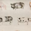 Ткань Voyage Decoration Country book two Oink Linen 