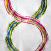 Ткань Thevenon Embroidered 1667653_arty_brode_multicolore_fond_ecru 