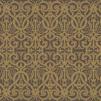 Обои для стен  Hamilton Weston Paradise Archive hww-charlecote-strapwork-gold-on-chocolate 