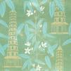 Обои для стен Hamilton Weston The Marthe Armitage wallpapers Pagoda-Turquoise-web-ready 