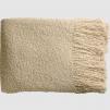    HANDWOVEN ALPACA THROW WITH FRINGE - OATMEAL 