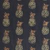 Ткань Barneby Gates Barneby Fabrics Pineapple-R-gold-on-charcoal-swatch 