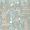 Обои для стен Hamilton Weston The Marthe Armitage wallpapers Pagoda-Taupe-Blue-Grey 