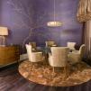 Обои для стен Fromental 20th century E003-custom-cherry-blossom-on-azurite-strata1 