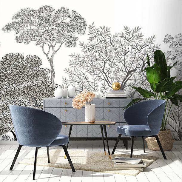 Обои для стен  Faboie Silk Painting I F-SN4001  2