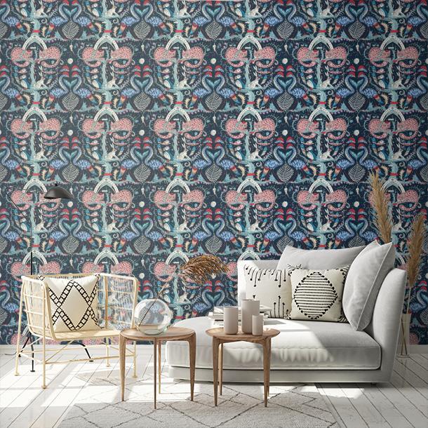Обои для стен  Clarke&Clarke Mythica Wallcoverings W0219-01  1