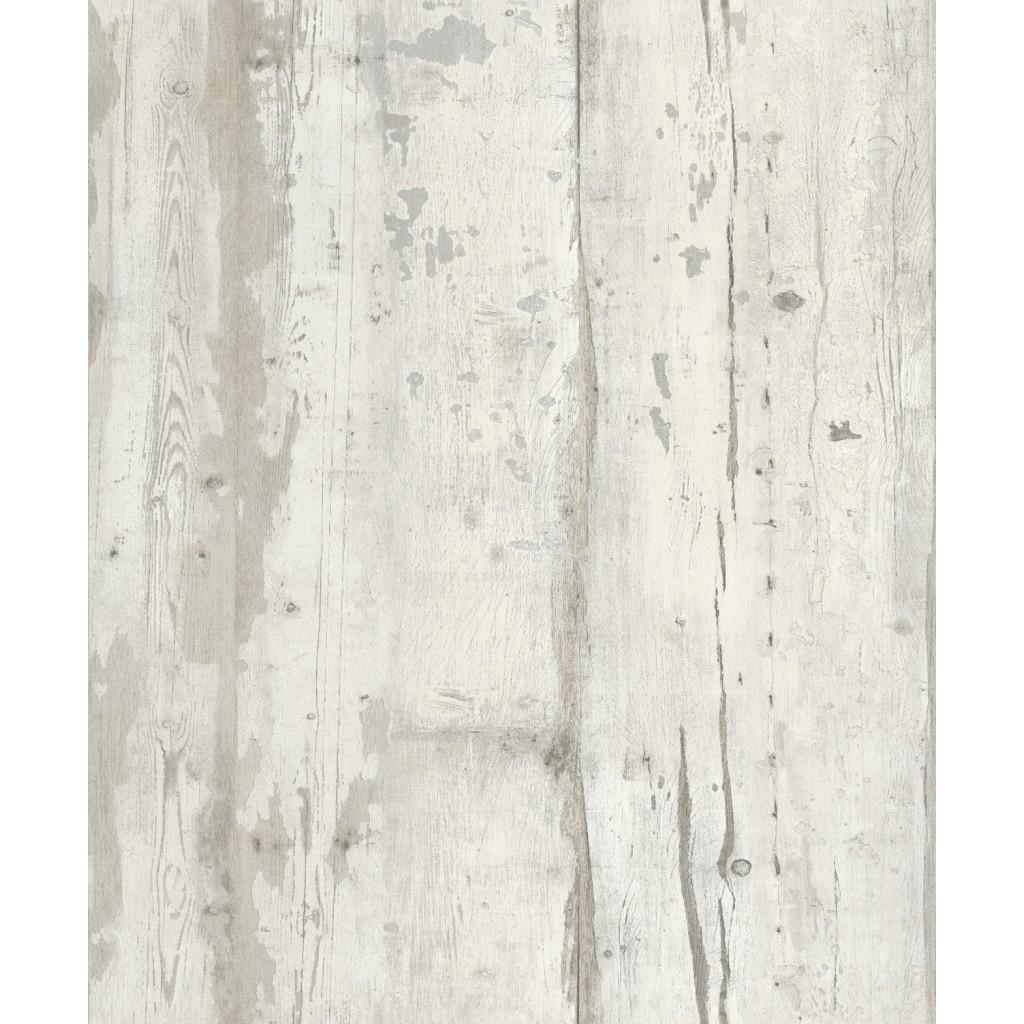 Обои для стен Koziel The Boutique de l'Imposture's selection papier-peint-bois-patine-blanc 