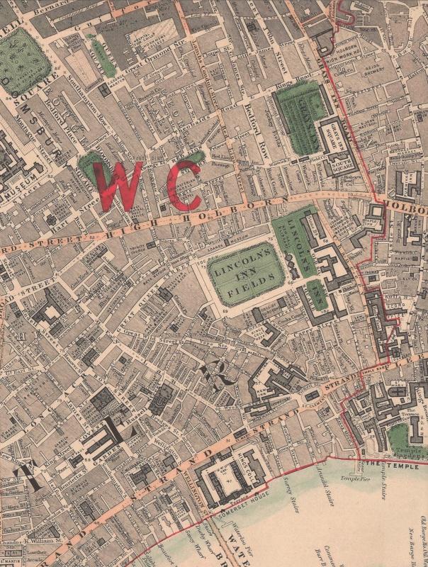 Обои для стен Hamilton Weston Paradise Archive HWW-London-Map-part-1862-PLEASE-COMPRESS 