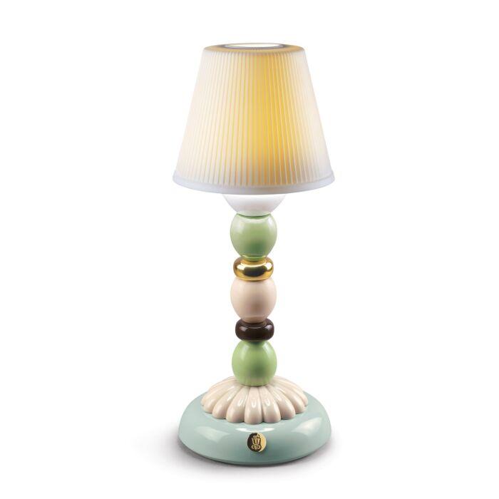    Palm Firefly Golden Fall Table Lamp. Green and Blue 