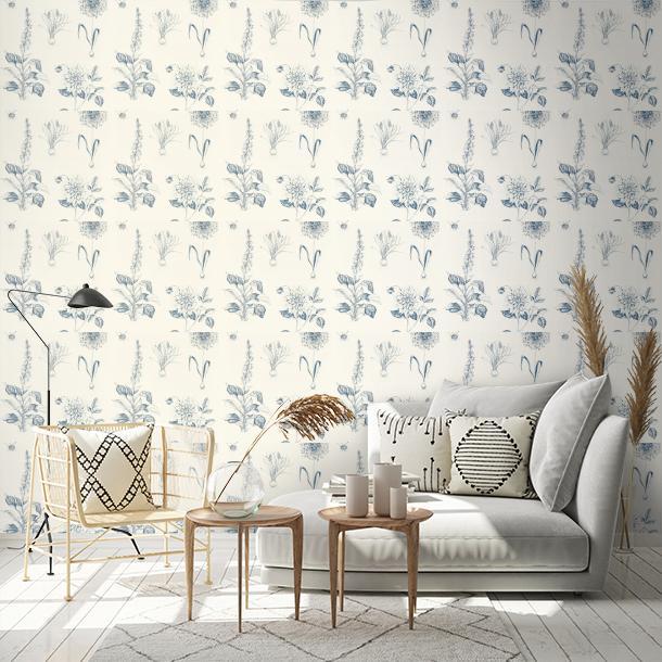 Обои для стен Clarke&Clarke Secret Garden Wallpaper W0197-03  1