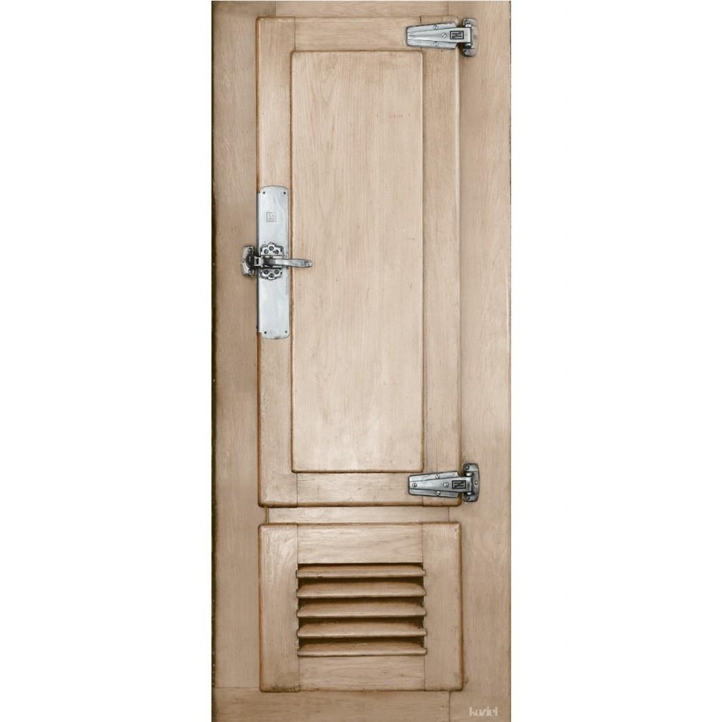 Обои для стен Koziel Trompe-l'œil doors 60s-style-butcherrsquos-fridge-door 