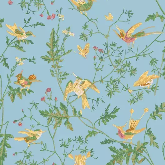 Обои для стен  Cole & Son Selection of Hummingbirds 124-1004 