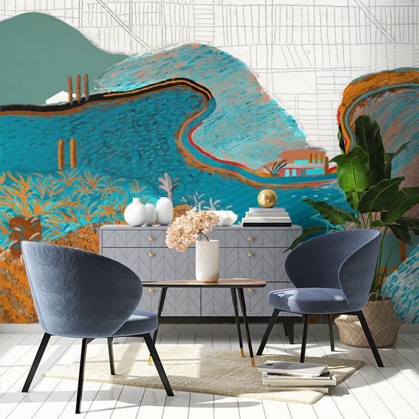 Обои для стен  Faboie Silk Painting II F-SN22004  2