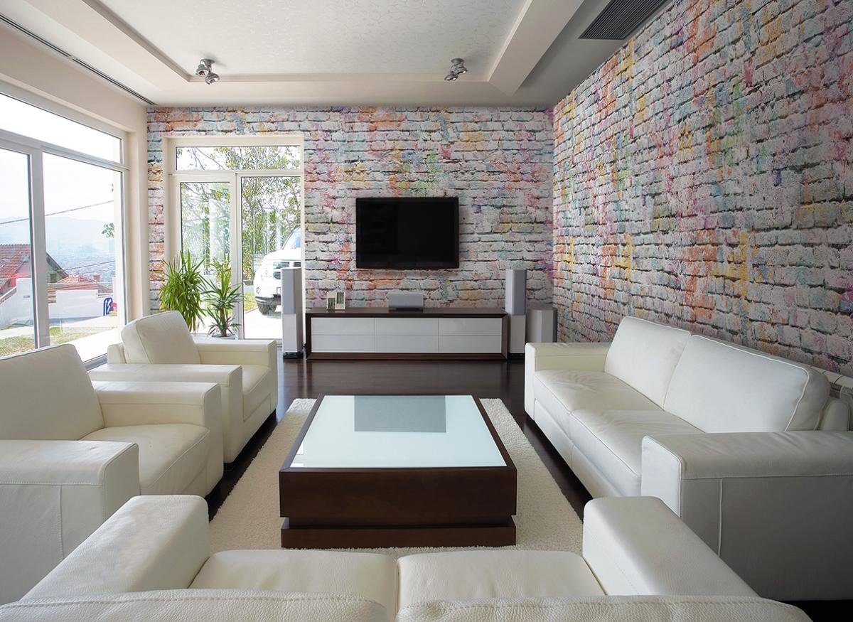 Обои для стен  Ango Linea Brick 1004-A01-BRICK-ambientata 