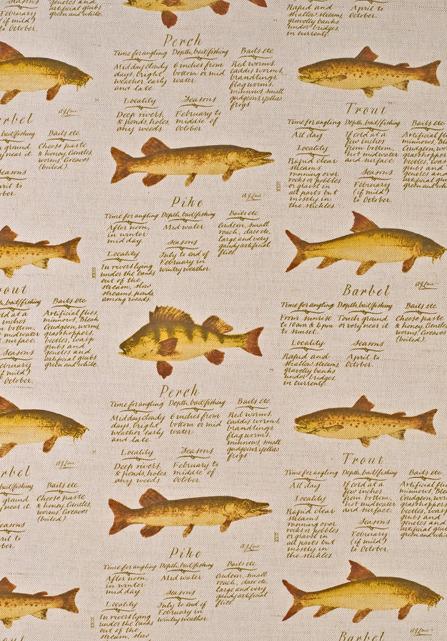 Ткань Lewis & Wood Sporting Fabrics LW_European Fish 