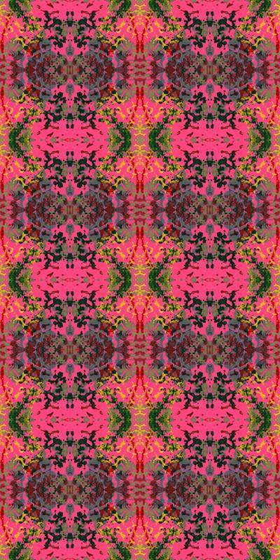 Ткань Susi Bellamy Luxury fabric collection pink-foliage 