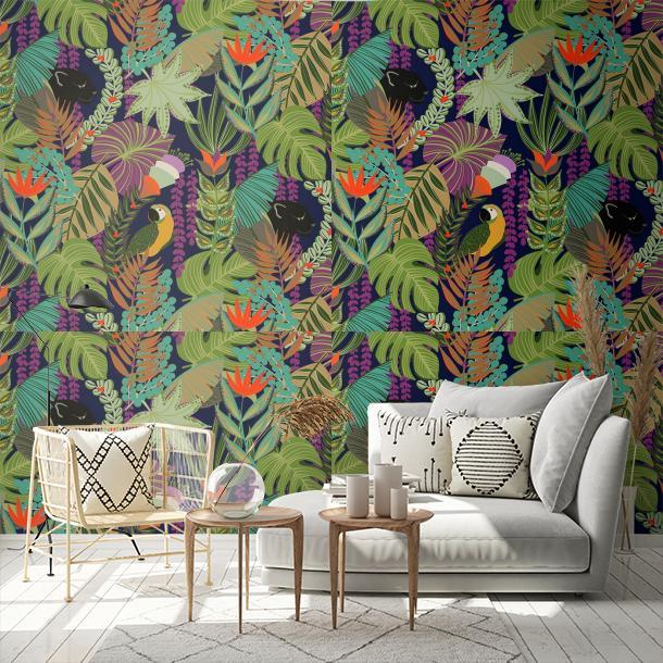 Обои для стен  Faboie Whispering In The Jungle F-WJ1004  1