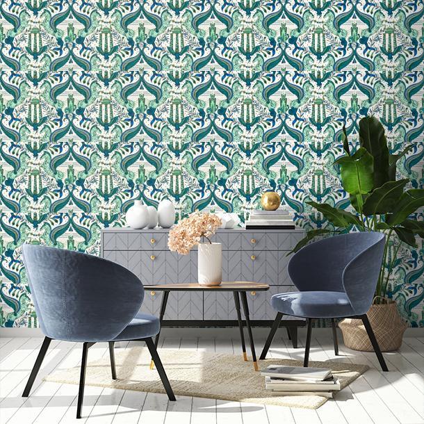 Обои для стен  Clarke&Clarke Mythica Wallcoverings W0215-01  2