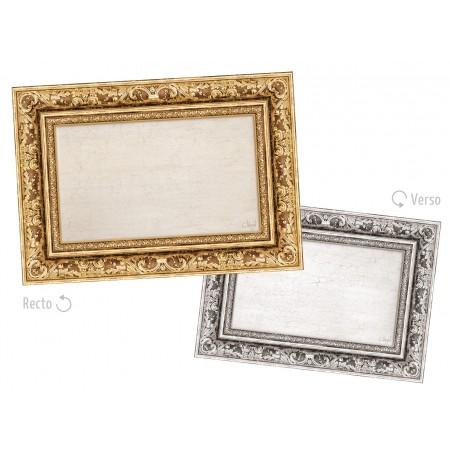  Placemats golden-silver-frame-placemats 