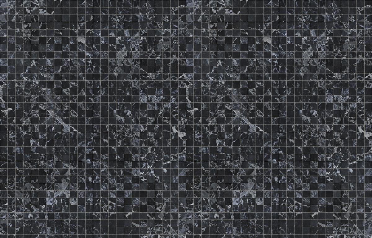 Обои для стен Nlxl Piet Hein Eek Materials PHM-54 Marble Black Tiles 8,1 x 7,7 cm SIM LR 