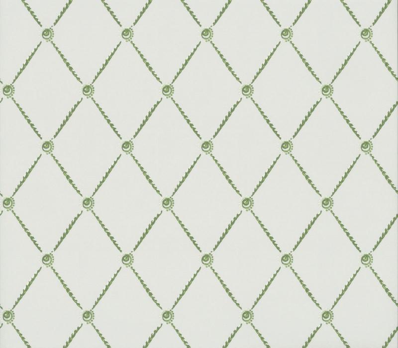 Обои для стен  Hamilton Weston Old Paradise Edwardian-Trellis-Green 