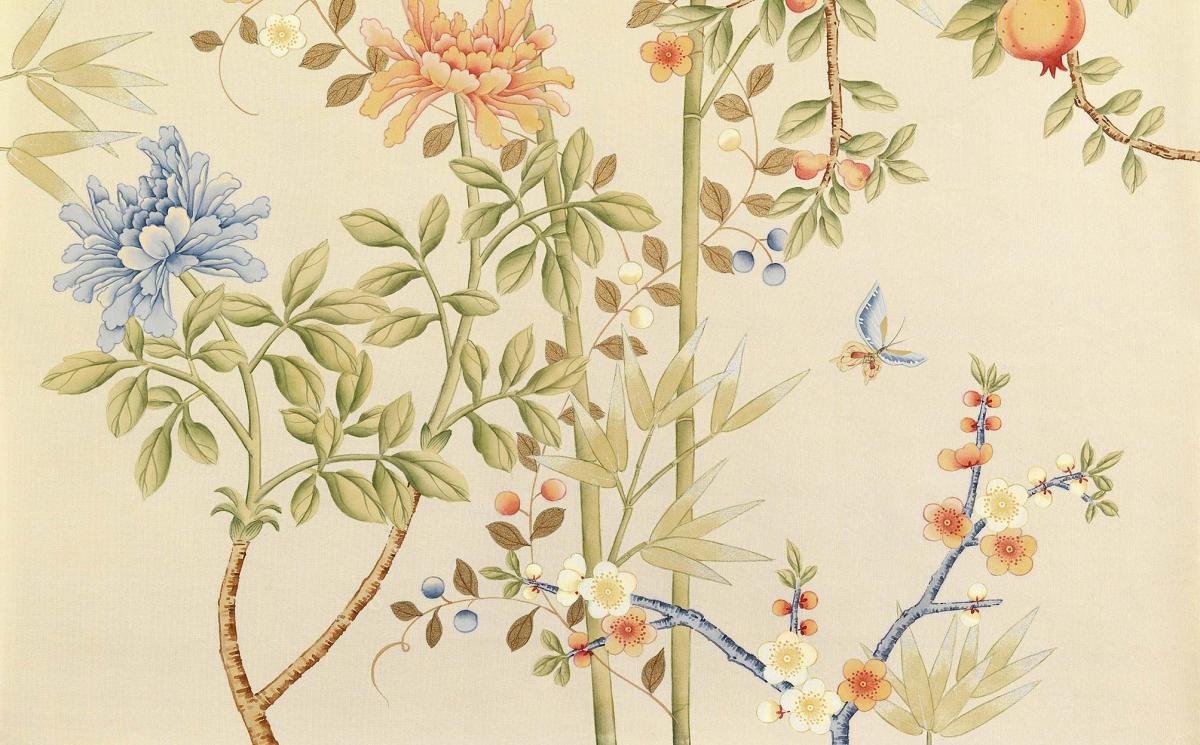 Обои для стен  Fromental Chinoiserie C017-millefleurs-col-harvest 