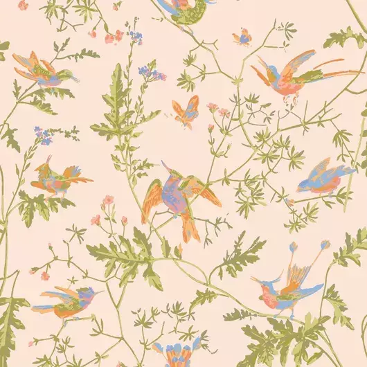 Обои для стен  Cole & Son Selection of Hummingbirds 124-1002 