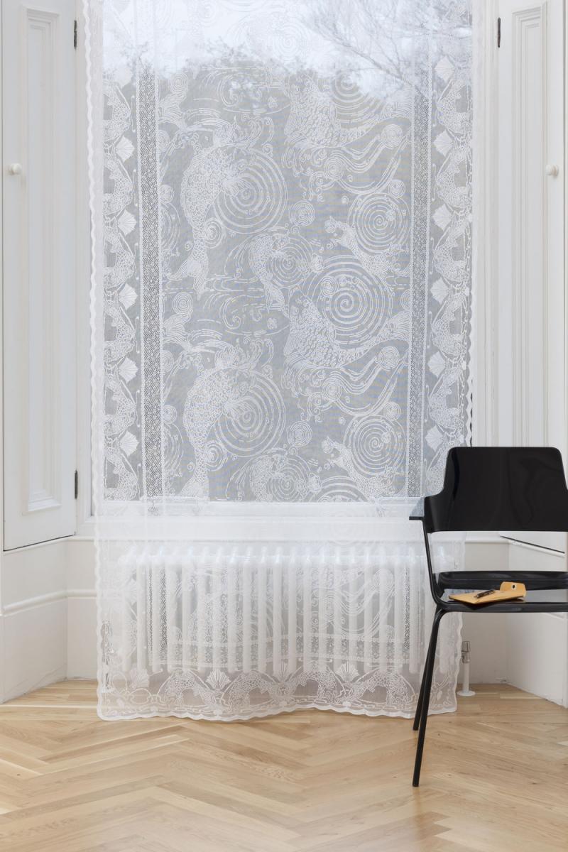 Ткань Morton Young and Borland Lace Panels 7783_whit 