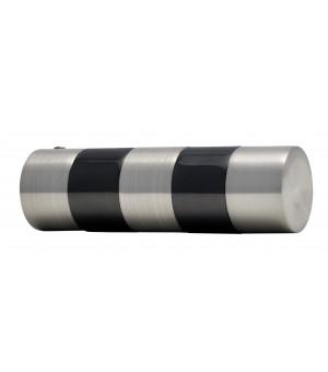 Карниз   2-embouts-cylindre-bicolor-nickel-brosse-noir-d19 