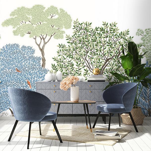 Обои для стен  Faboie Silk Painting I F-SN4004  2