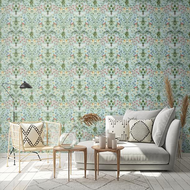 Обои для стен Clarke&Clarke Secret Garden Wallpaper W0196-02  1