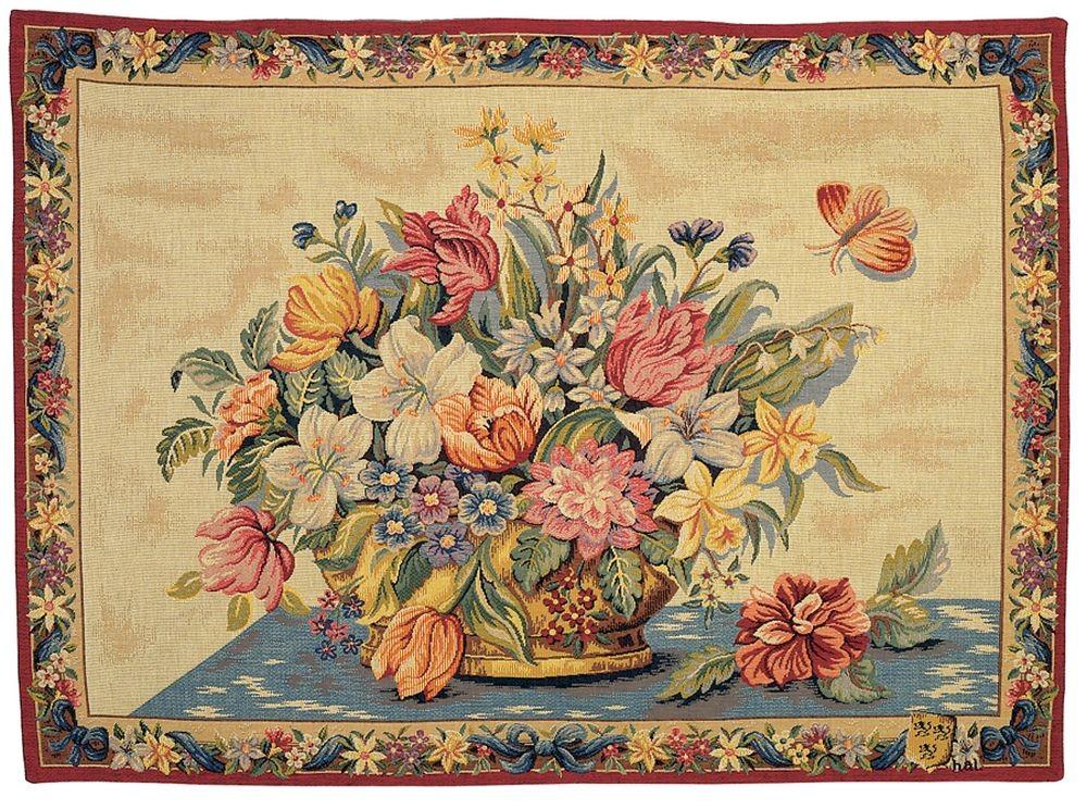  Гобелен Decorative & Floral LW1196_Flowerbasket_Cream_15 