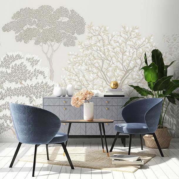 Обои для стен  Faboie Silk Painting I F-SN4003  2